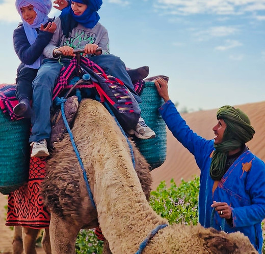 Coucher de soleil dans le désert